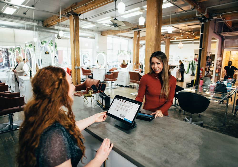 Small business owners working together
